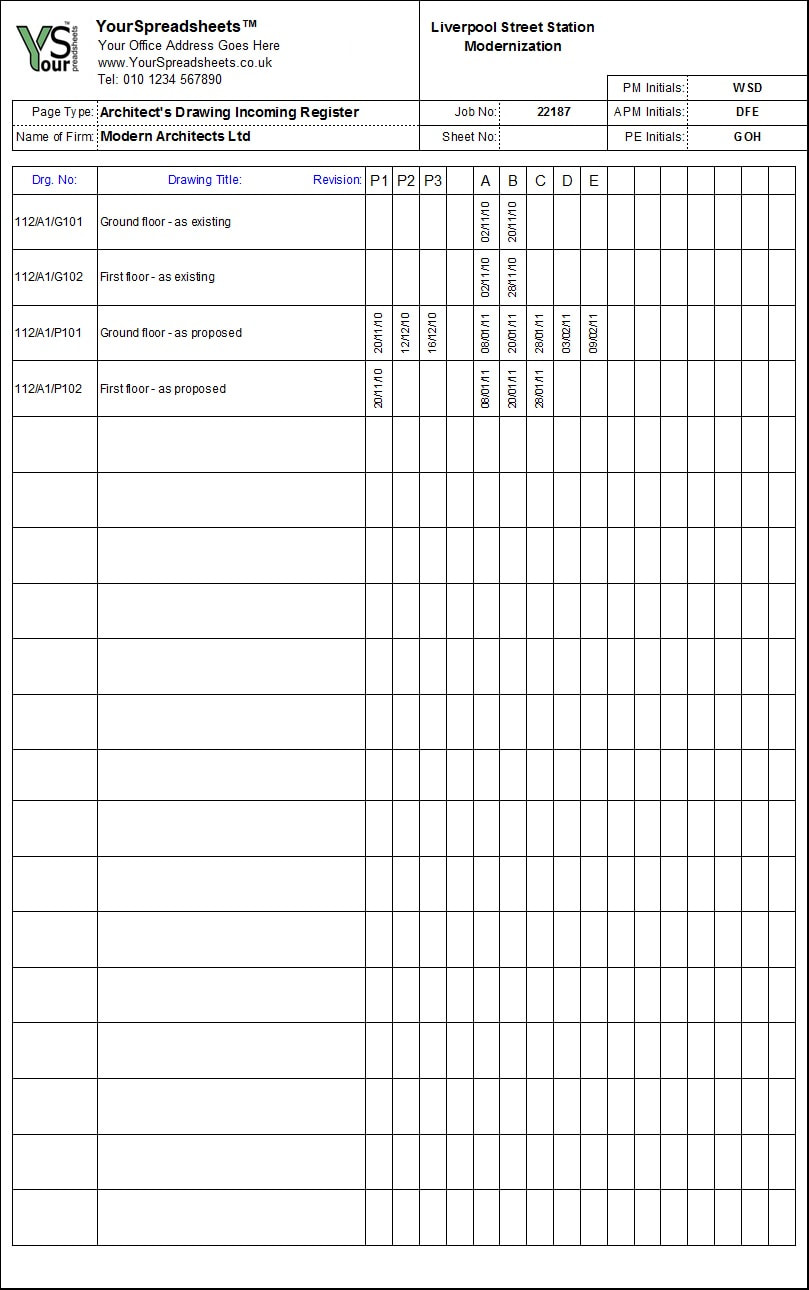 Project Issue Log Template Excel Construction Risk Register Free